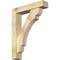 Ekena Millwork Olympic Block Rough Sawn Bracket w/ Offset Brace, Douglas Fir, 6"W x 28"D x 36"H BKT0604X28X36OLY05RDF - alternate 1